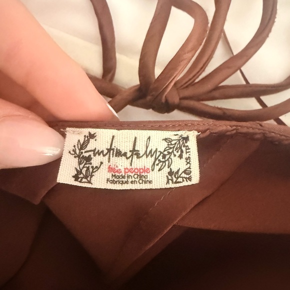 Free People Intimately FP satin halter mini dress - Picture 3 of 3